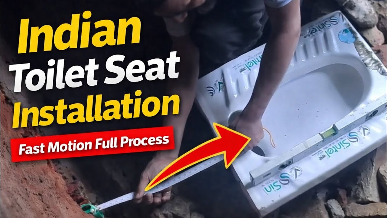 	How to Install Indian Toilet Seat | Complete Fitting in Fast Motion#viral #diy #subscribe 