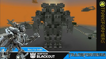 Minecraft - how to build Blackout  | Transformers สอนสร้างแบล็คเอ้าท์จากทรานส์ฟอร์เมอร์ส!