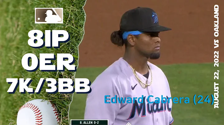 Edward Cabrera (24) | Aug 22, 2022 | MLB highlights
