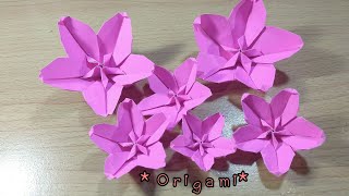 EP.103 สอนพับดอกไม้กระดาษ Origami I Paper Flowers 