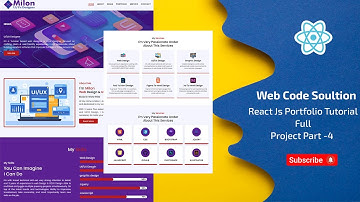 React Js Portfolio Website Tutorial For Beginner Part 4
