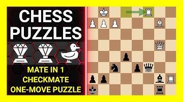 Chess Puzzles to Practice. Themes: Mate in 1, Checkmate, One-move puzzle. Learn Chess