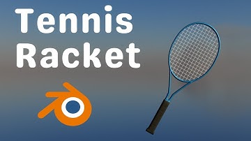 Simple Tennis Racket modeling in Blender