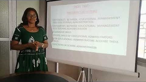 DED 504:INTRODUCTION TO EDUCATIONAL ADMINISTRATION AND PLANNING. Supervisor: DR EBOT FREDERICK ASHU