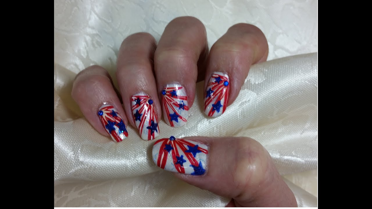 5. Easy Stars and Stripes Nail Art for Beginners - wide 11