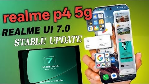 Realme ui 7.0 update in realme p4 5g l realme p4 software update 