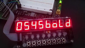 Four Letter Word + Clock Proto: PICAXE 18M2