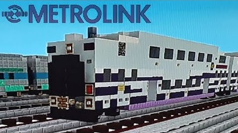 Minecraft Metrolink Bombardier Bi-Level Cab Car Tutorial