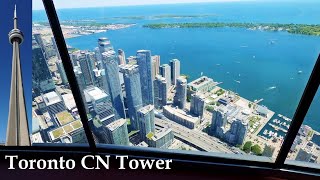 Toronto CN TOWER Visit tour - Top Toronto View from CN Tower 4K Canada Travel vlog