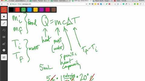 calorimetry lab calculations part 1