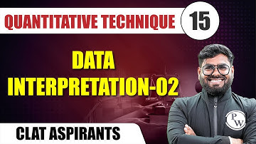 Quantitative Technique 15 | Data Interpretation-02 | CLAT