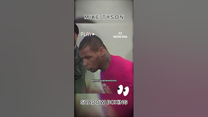 MIKE TYSON SHADOW BOXING!