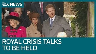 Queen summons Royals to resolve Meghan and Harry crisis | ITV News