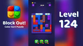 Block Out Level 124 Walkthrough 🧩 | All Levels Solution | Mini Boss