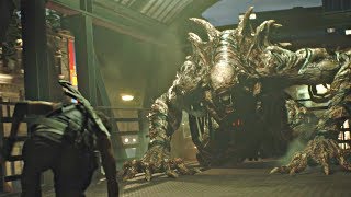 Resident Evil 3 Remake - Nemesis 2nd Form Boss Fight (Nemesis Encounter #5) RE3 Remake 2020