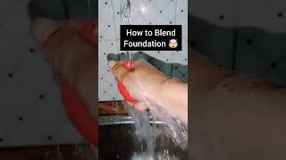 How to blend foundation 🤯 #makeuphacks #shortsfeed
