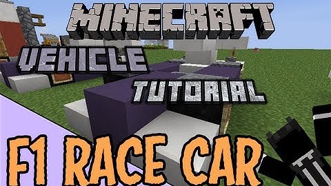 Minecraft Tutorial :: F1 Race Car [Seatable]