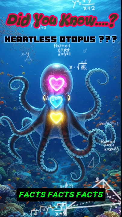 😲🤯Octopus Heart Doesn't work🔥😂 | 3 Hearts of octopus | #facts #shorts #short #animals