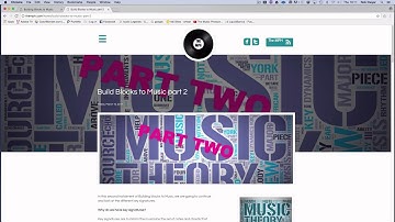 Music Theory: the Building Blocks