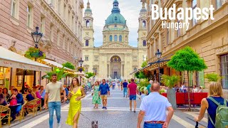 Budapest, Hungary  Evening Walk  August 2021  4KHDR Walking Tour (▶97min)