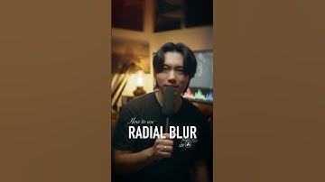 How to use Radial Blur effect in Davinci Resolve. #davinciresolve #filmmaking #colorgrading
