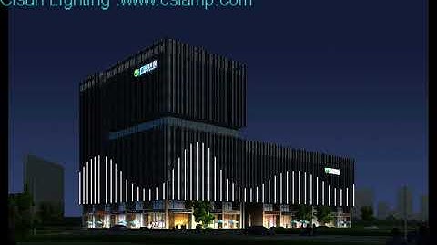 Architectural facade Lighting project effect design by Cisun Lighting