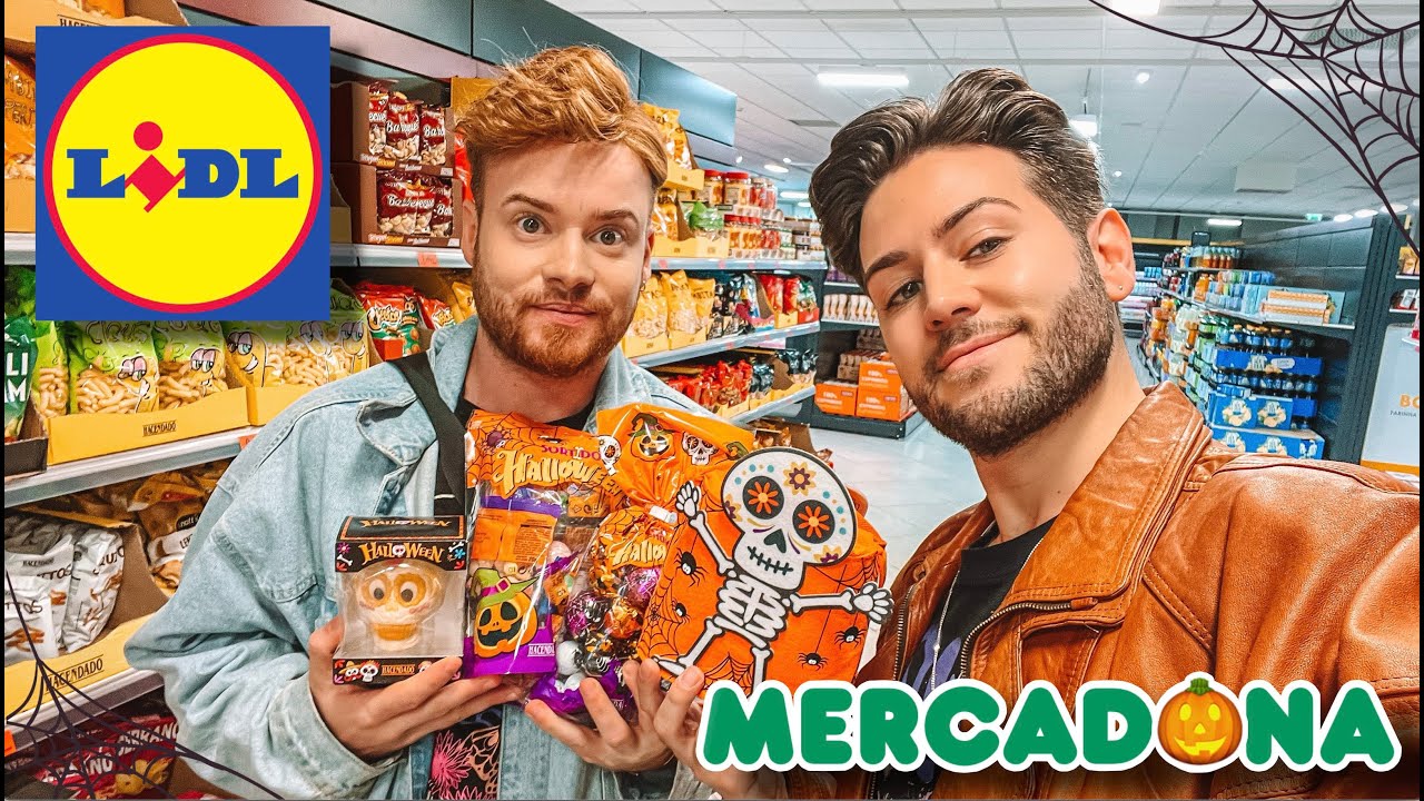 COMPRÁMOS TODOS OS DOCES DE HALLOWEEN: MERCADONA VS LIDL! 🎃