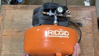 TEARDOWN:Ridgid 6 gallon pancake air compressor