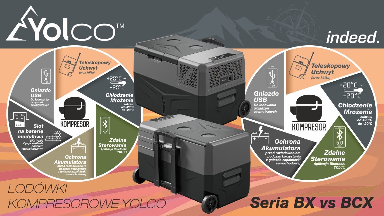 Yolco BX vs BCX – porównanie serii lodówek