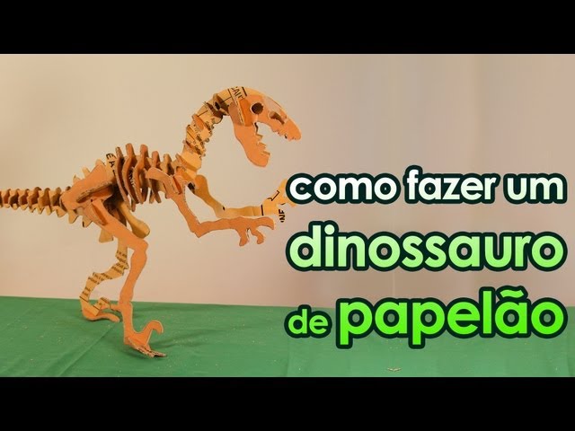 Como fazer um dinossauro de papel machê