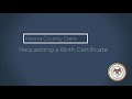 How to request certified birth records