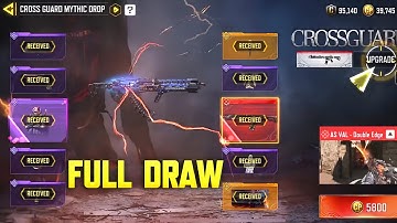 Buying Mythic AS Val Double Edge Full Draw In CODM! Cross Guard Mythic Drop | COD Mobile