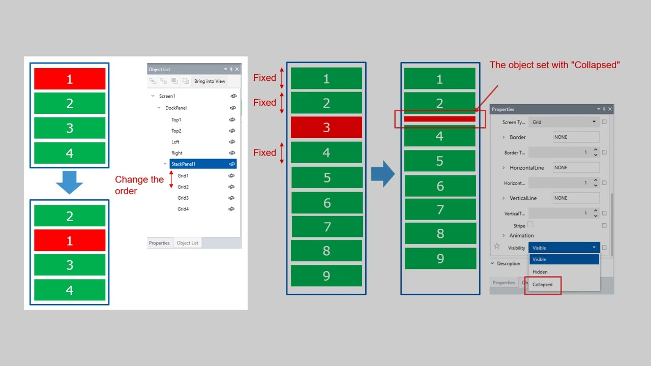 Layout - Stack Panel Side Menu