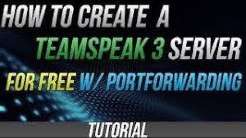How to Create TeamSpeak 3 Server Free BY MrEverythingPro