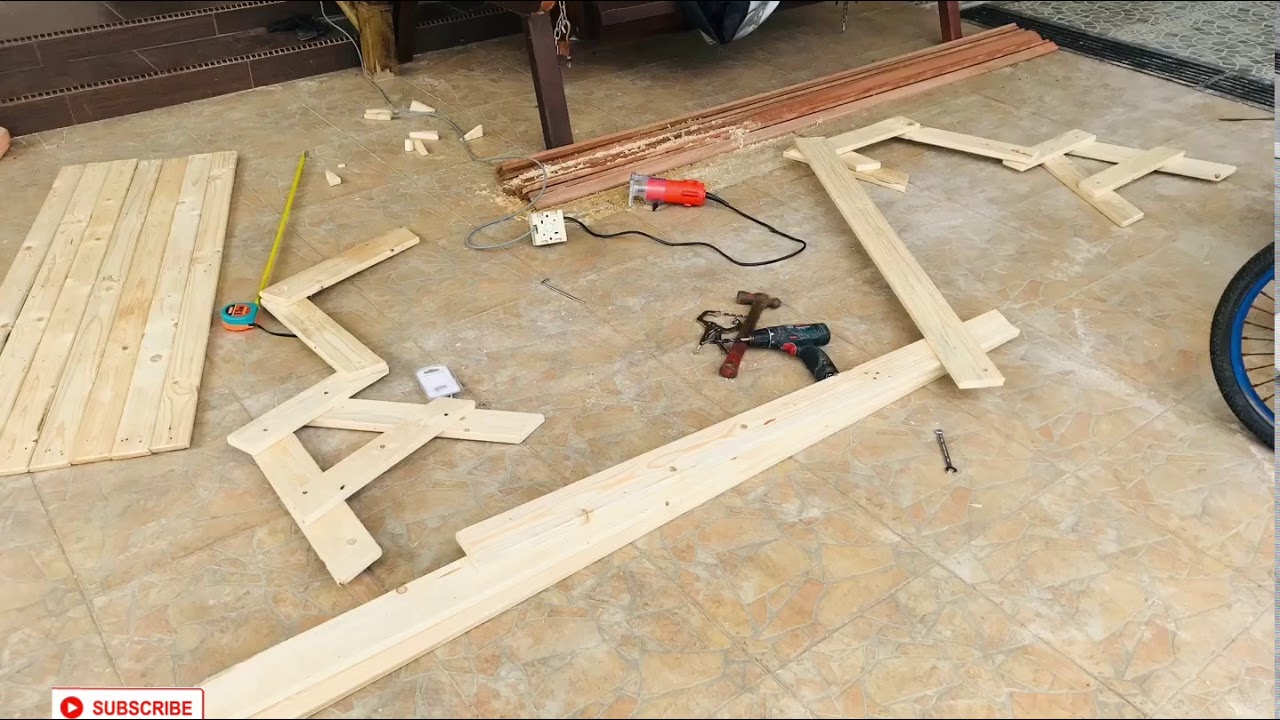  DIY  meja lipat  2 dalam 1 kayu  pine YouTube