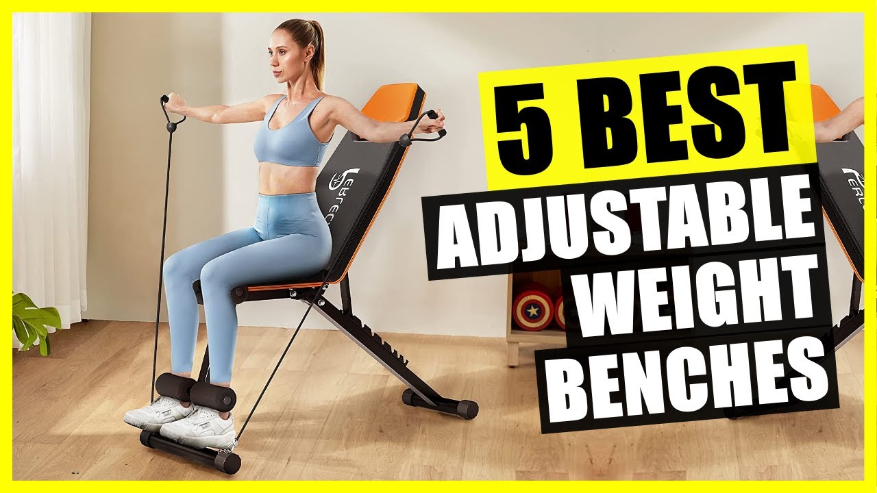 FLYBIRD Adjustable Weight Bench,Utility Workout Bench for Full Body  Workout- Multi-Purpose Foldable incline/decline Bench