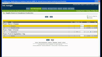 Creating a Supplier return