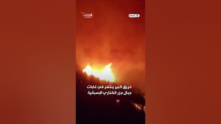 مشاهد لحريق هائل في جزر الكناري الإسبانية