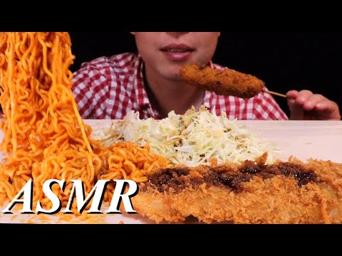 【SPICY FIRE NOODLES FOOD】咀嚼音 ASMR プルダックポックンミョン 飯テロ 食べるだけ  |  Eating sounds 먹방