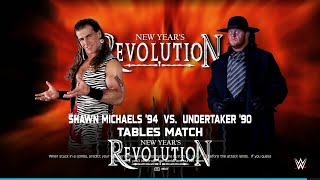 TABLES MATCH SHAWN MICHAELS VS. THE UNDERTAKER (don't miss