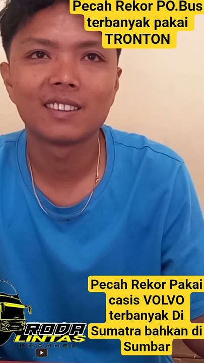 Pecah Rekor PO.Bus terbanyak pakai TRONTON di Sumbar