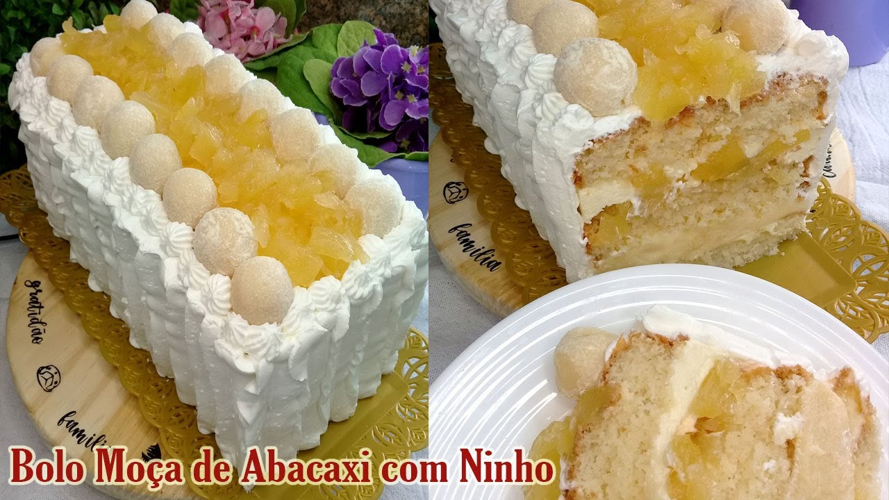 Cozinha com a Sara: bolo de abacaxi 