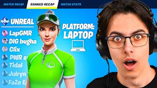 Meet The *NEW* #1 LAPTOP Player In Fortnite! (UNREAL RANK)