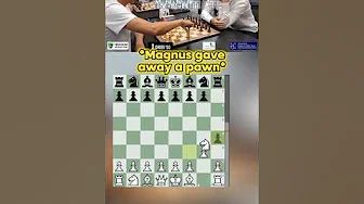 Magnus gave away a pawn against 2200 player...