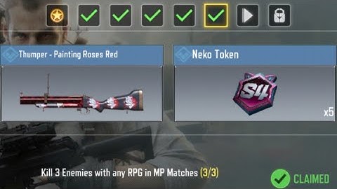 Call Of Duty Mobile Kill 3 Enemieswith any RPG in MP Matches Task Complete