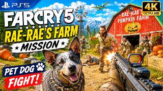 Rae-Rae's Pumpkin Farm Mission [FarCry5] PS5 4k | Unexpected Deaths & Funny Moments 😂🐕