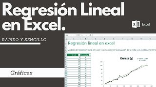 Regresión lineal simple en EXCEL ejemplos