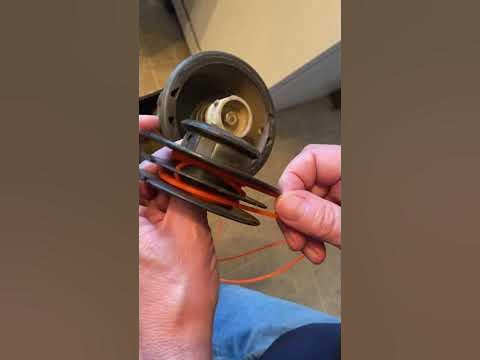 ECHO weedwacker relined in less than 1 minute - YouTube