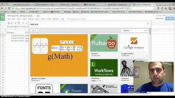 Grading a Forms Quiz using Flubaroo