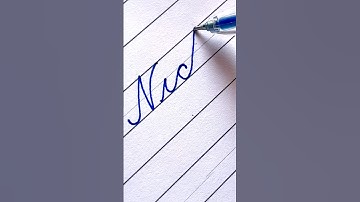 Nick     || Comment your name..|| #viral  #cursive #cursive-handwriting #shorts